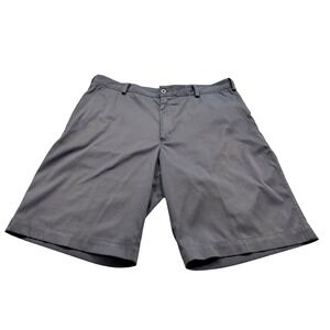 Nike Golf Dri-FIT Performance Shorts Mens 34 Charcoal Gray Flat Front Athletic